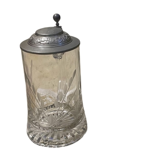 Vintage German Crystal Joska Waldglashutte Bodenmais Stein With Wheat Etching - Picture 3 of 13